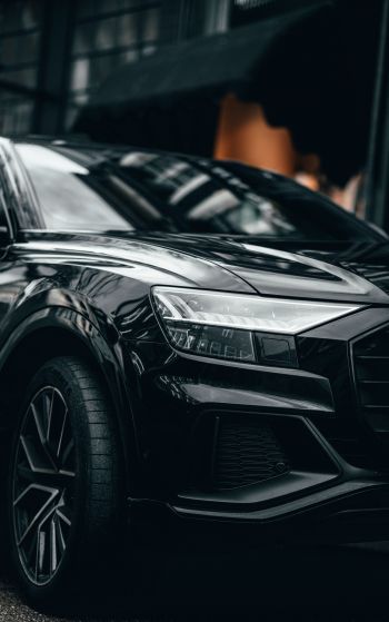 Audi, sports car, black Wallpaper 1752x2800