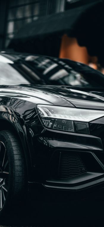 Audi, sports car, black Wallpaper 1080x2340