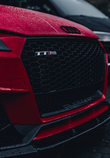 Audi TT, red, sports car Wallpaper 1640x2360