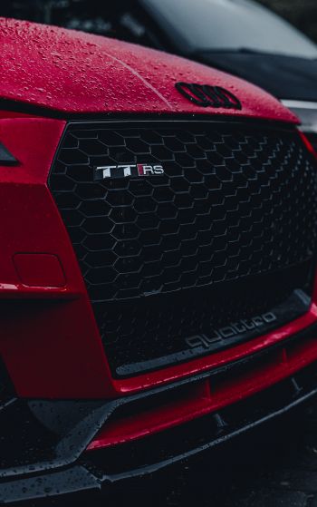 Audi TT, red, sports car Wallpaper 1752x2800