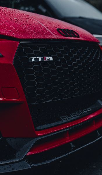 Audi TT, red, sports car Wallpaper 600x1024