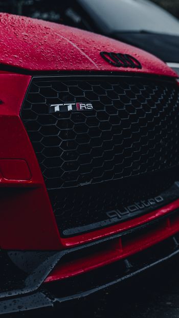 Audi TT, red, sports car Wallpaper 720x1280