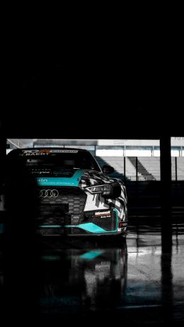 Audi, sports car, black Wallpaper 640x1136