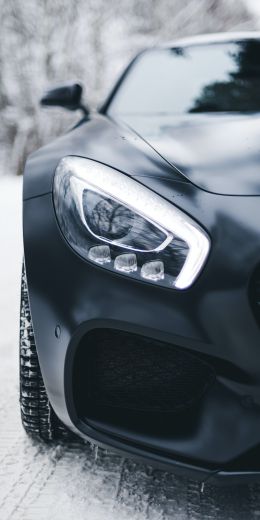 Mercedes-AMG, sports car, fara Wallpaper 720x1440