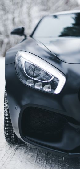 Mercedes-AMG, sports car, fara Wallpaper 1080x2280