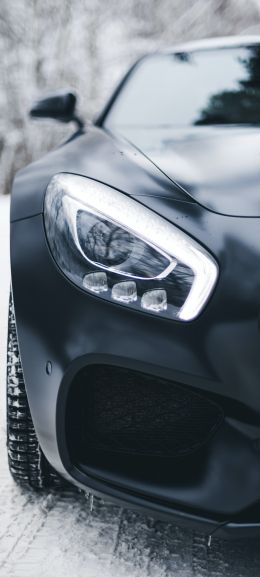 Mercedes-AMG, sports car, fara Wallpaper 1440x3200