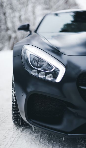 Mercedes-AMG, sports car, fara Wallpaper 600x1024