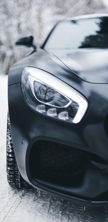 Mercedes-AMG, sports car, fara Wallpaper 1080x2220