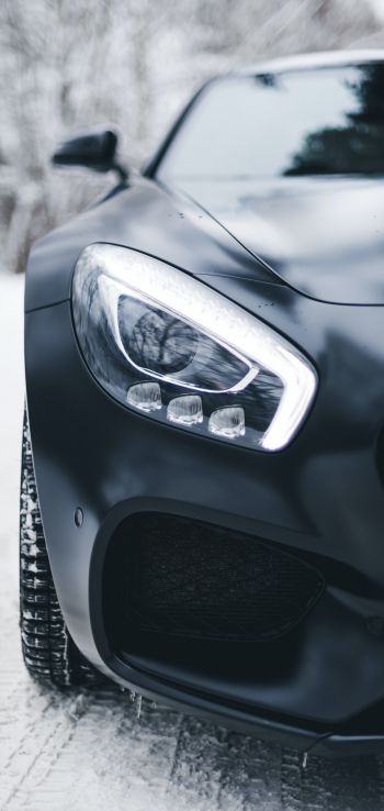 Mercedes-AMG, sports car, fara Wallpaper 1440x3040
