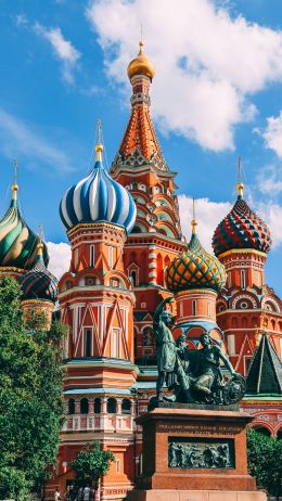 St. Basil's Cathedral, Moscow, Russia Wallpaper 1440x2560