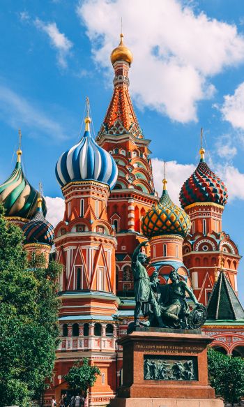 St. Basil's Cathedral, Moscow, Russia Wallpaper 1200x2000