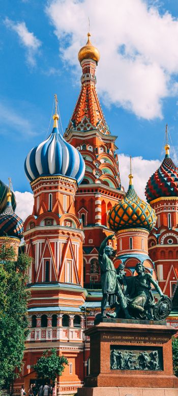 St. Basil's Cathedral, Moscow, Russia Wallpaper 720x1600