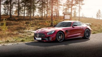 Mercedes-AMG GT, sports car, road Wallpaper 2560x1440