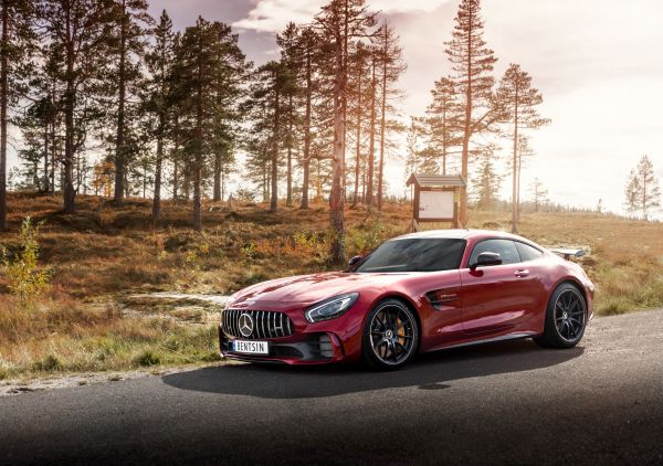 Mercedes-AMG GT, sports car, road Wallpaper 5295x3725