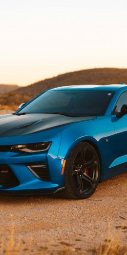 Chevrolet Camaro, sports car, mustang Wallpaper 720x1440