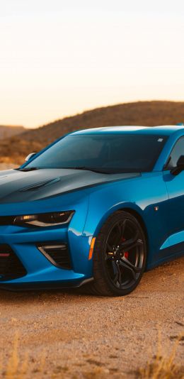 Chevrolet Camaro, sports car, mustang Wallpaper 1080x2220