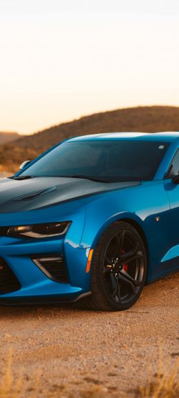 Chevrolet Camaro, sports car, mustang Wallpaper 1080x2400