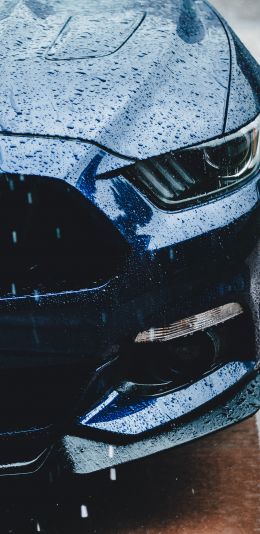 Ford Mustang, sports car, drops Wallpaper 1080x2220