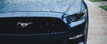 Ford Mustang, sports car, drops Wallpaper 3440x1440
