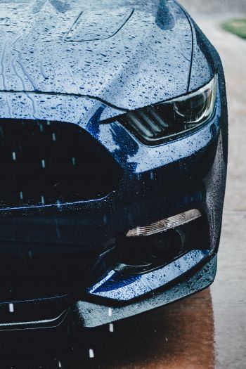 Ford Mustang, sports car, drops Wallpaper 640x960