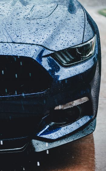Ford Mustang, sports car, drops Wallpaper 1600x2560