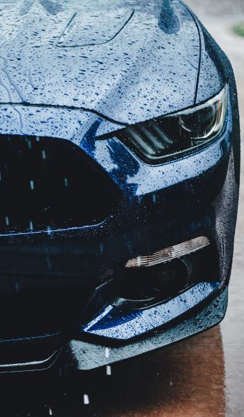 Ford Mustang, sports car, drops Wallpaper 600x1024