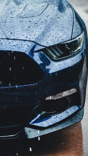 Ford Mustang, sports car, drops Wallpaper 1440x2560