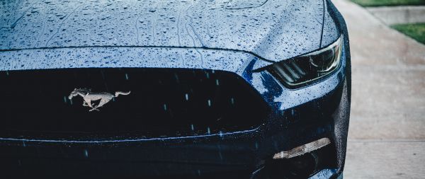 Ford Mustang, sports car, drops Wallpaper 2560x1080