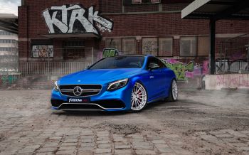 Обои 2560x1600 Mercedes-AMG, спортивная машина, синий