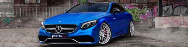 Mercedes-AMG, sports car, blue Wallpaper 1590x400