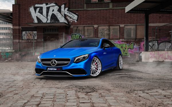 Обои 2880x1800 Mercedes-AMG, спортивная машина, синий
