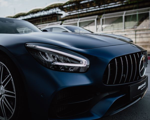 Обои 1280x1024 Mercedes-AMG GT, спортивная машина, черный