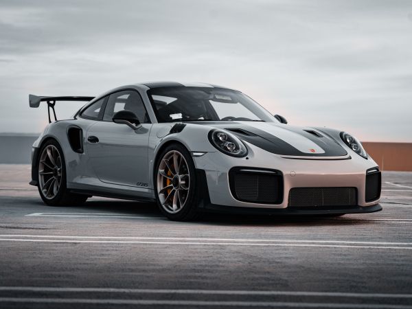 Обои 800x600 Porsche 911 GT2 RS, спортивная машина, серый