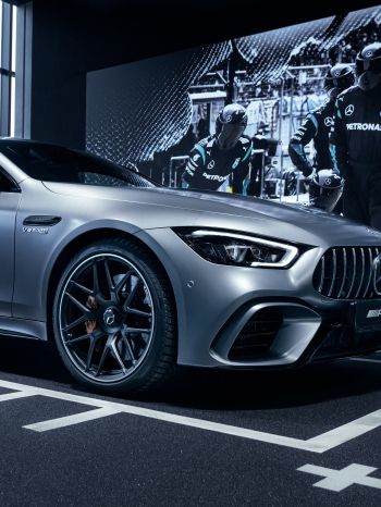 Mercedes-AMG, sports car, gray Wallpaper 1668x2224