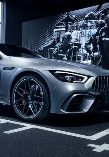 Mercedes-AMG, sports car, gray Wallpaper 1668x2388