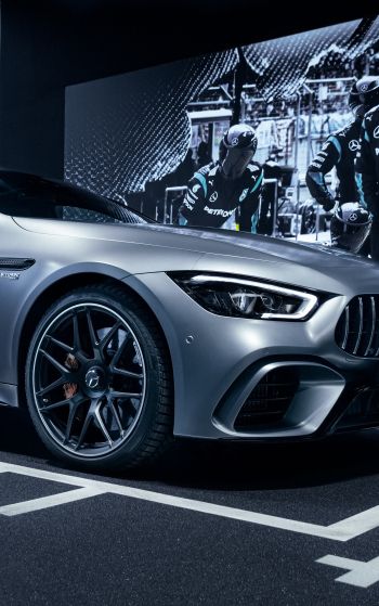 Mercedes-AMG, sports car, gray Wallpaper 1752x2800