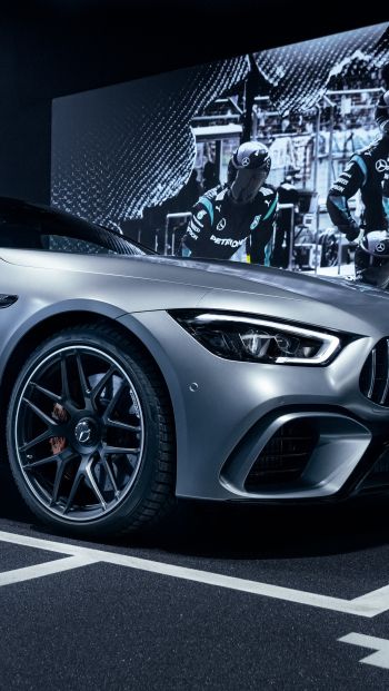 Mercedes-AMG, sports car, gray Wallpaper 640x1136