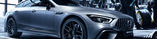 Mercedes-AMG, sports car, gray Wallpaper 1590x400