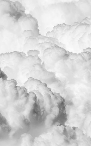 cumulus, black and white Wallpaper 800x1280