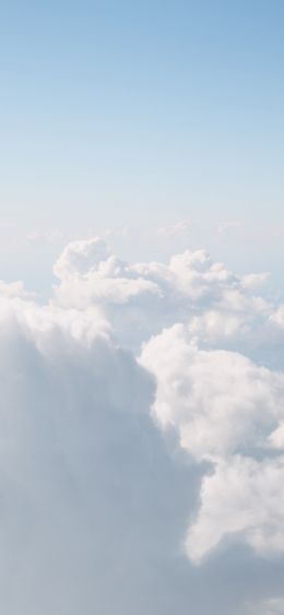 cumulus, sky, white Wallpaper 1080x2340