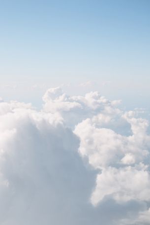 cumulus, sky, white Wallpaper 640x960