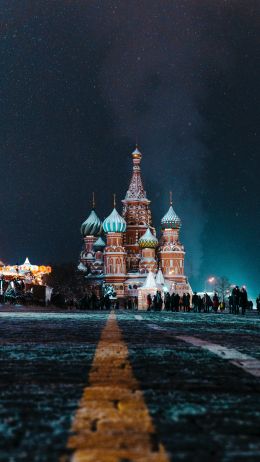 St. Basil's Cathedral, Red Square, Moscow Wallpaper 1440x2560