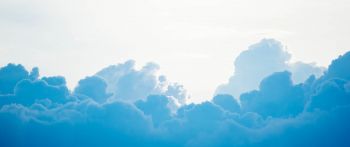 cumulus, sky, blue Wallpaper 2560x1080