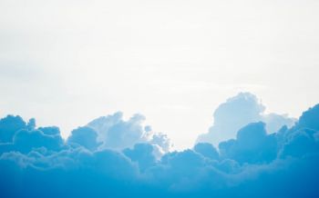 Обои 1920x1200 кучевые облака, небо, голубой