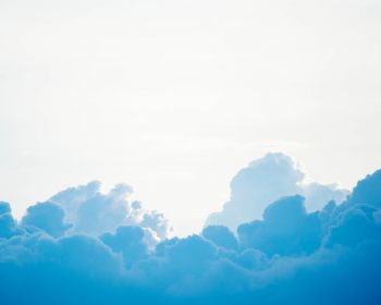 Обои 1280x1024 кучевые облака, небо, голубой