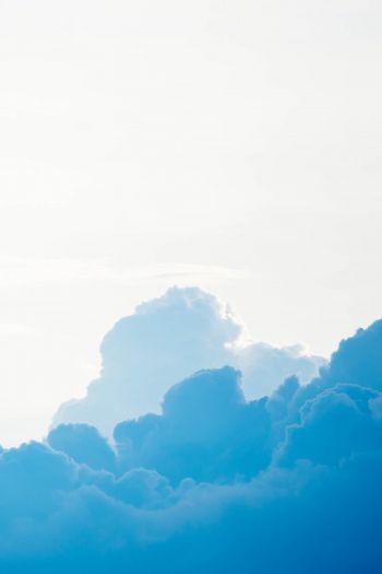 cumulus, sky, blue Wallpaper 640x960