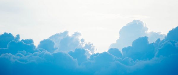 cumulus, sky, blue Wallpaper 2560x1080