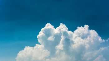 cumulus, sky, blue Wallpaper 1600x900