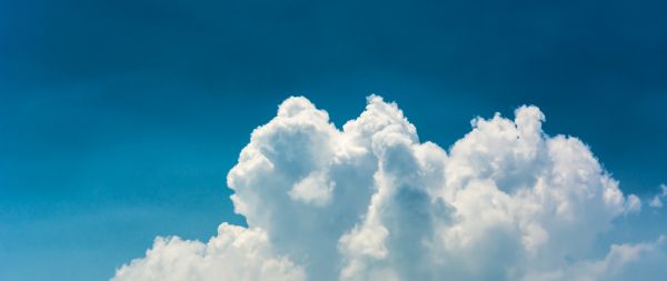 cumulus, sky, blue Wallpaper 2560x1080