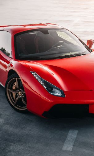 Обои 1200x2000 Ferrari 488, спортивная машина